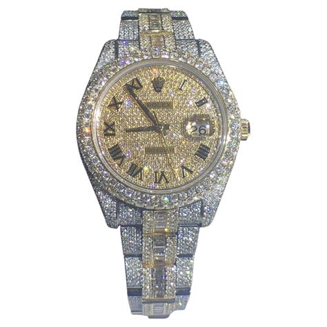 rolex replica iced out watch|rolex datejust iced out 41mm.